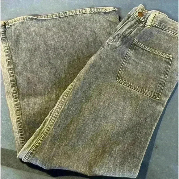 Vintage 70s Wrangler Bell Bottom Flare Scovill 32x30 Jeans Womens Junior 11 Y2K - Picture 1 of 6